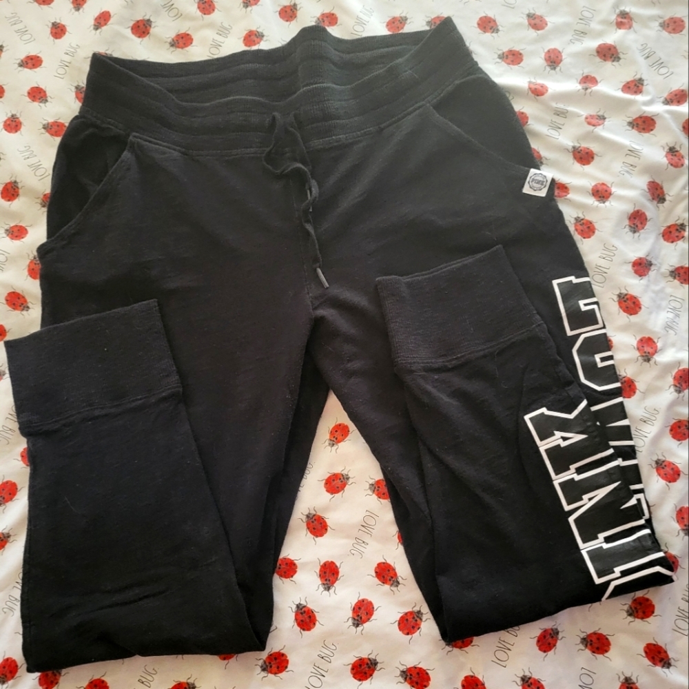 Vs pink lightweight joggers, size large.